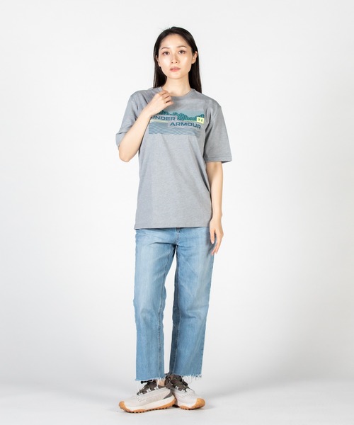 UNDER ARMOUR(アンダーアーマー)の「UAショートスリーブTシャツ 〈マウンテンシー〉(ライフスタイル/メンズ)(Tシャツ/カットソー・メンズ・グレー・XXL/S/XL/3XL/M/L)」の6枚目の写真