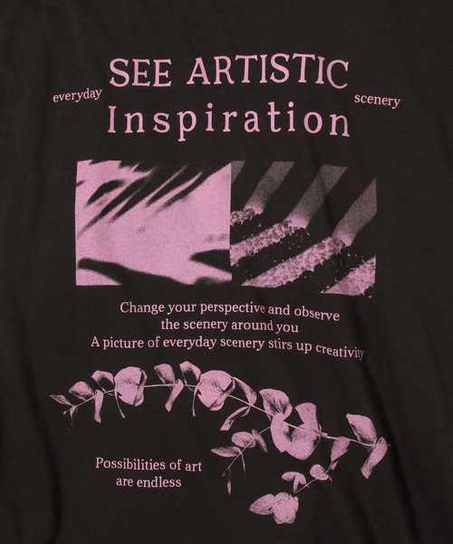 PAGEBOY（ページボーイ）の「モノクロアートT（Tシャツ/カットソー・レディース・チョコ/オフホワイト/ブラック・FREE）」の17枚目の写真