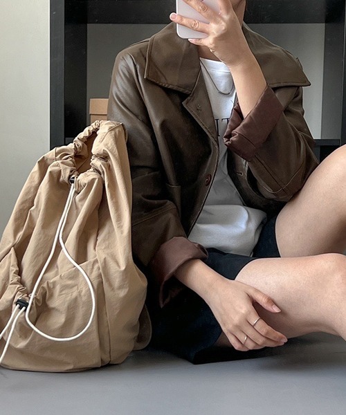 ROOPTOKYO（ループトウキョウ）の「▲shoulder bag/ショルダーバック バックパック ワンショルダーバッグ（ショルダーバッグ・レディース・オフホワイト/ベージュ/ブラック・FREE）」の20枚目の写真