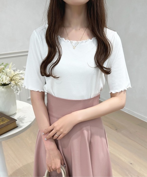 apres jour(アプレジュール)の「ケープ襟+トップスSET 【ZOZOTOWN限定アイテム】(Tシャツ/カットソー・レディース・オフホワイト/ネイビー/ピンクベージュ・フリー/X-LARGE)」の12枚目の写真