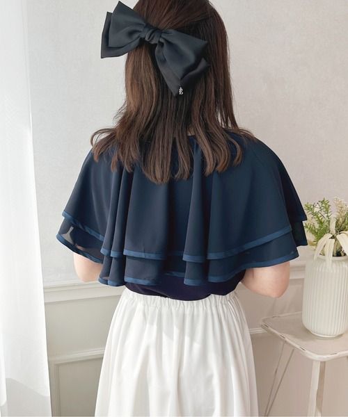 apres jour(アプレジュール)の「ケープ襟+トップスSET 【ZOZOTOWN限定アイテム】(Tシャツ/カットソー・レディース・オフホワイト/ネイビー/ピンクベージュ・フリー/X-LARGE)」の18枚目の写真