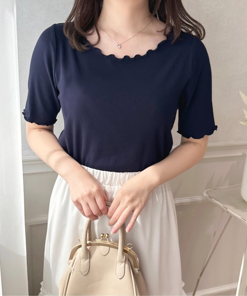 apres jour(アプレジュール)の「ケープ襟+トップスSET 【ZOZOTOWN限定アイテム】(Tシャツ/カットソー・レディース・オフホワイト/ネイビー/ピンクベージュ・フリー/X-LARGE)」の20枚目の写真