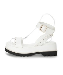 CELFORD ビジュー付きボリュームサンダル36 ビジュー付きボリュームサンダル(サンダル・ミュール)｜SHOES