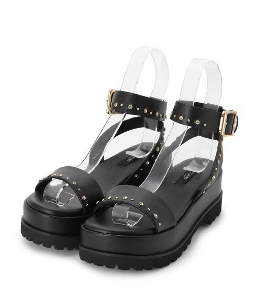 CELFORD（セルフォード）の「スタッズボリュームサンダル（サンダル・レディース・ブラック/ホワイト・38/37/36）」の10枚目の写真