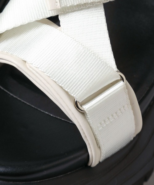 HARE（ハレ）の「スニーカーソールサンダル(HARE)（サンダル・レディース・ホワイト/ブラック・MEDIUM/LARGE）」の18枚目の写真