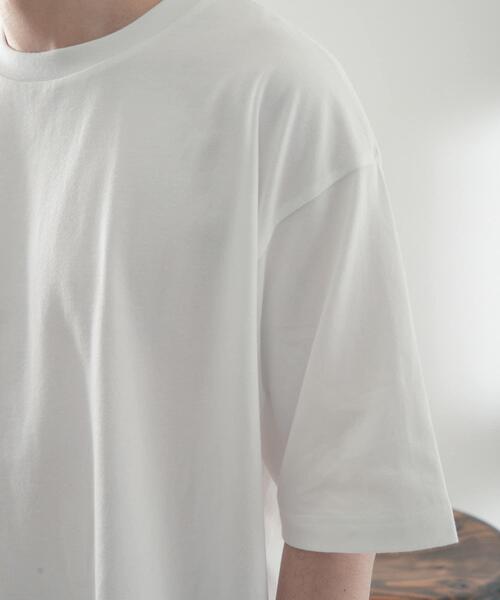 ITEMS URBANRESEARCH(アイテムズ アーバンリサーチ)の「USAコットン オーバーサイズTシャツ(Tシャツ/カットソー・メンズ・ブラック/グリーン/イエロー/オフホワイト/ブルー・LARGE/MEDIUM)」の14枚目の写真