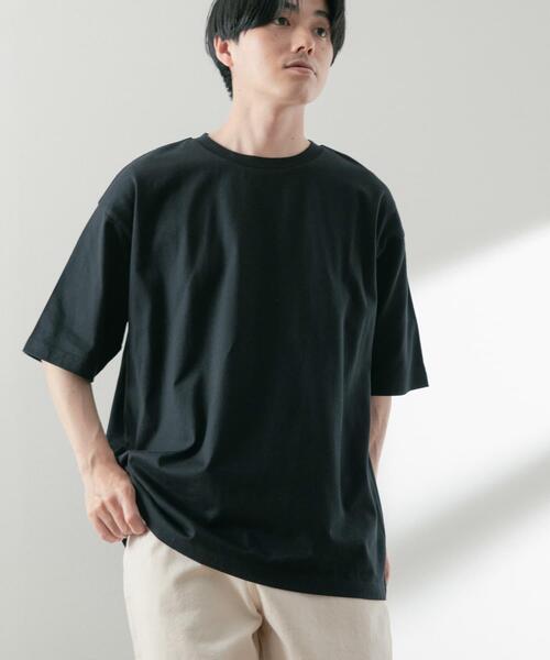 ITEMS URBANRESEARCH(アイテムズ アーバンリサーチ)の「USAコットン オーバーサイズTシャツ(Tシャツ/カットソー・メンズ・ブラック/グリーン/イエロー/オフホワイト/ブルー・LARGE/MEDIUM)」の18枚目の写真