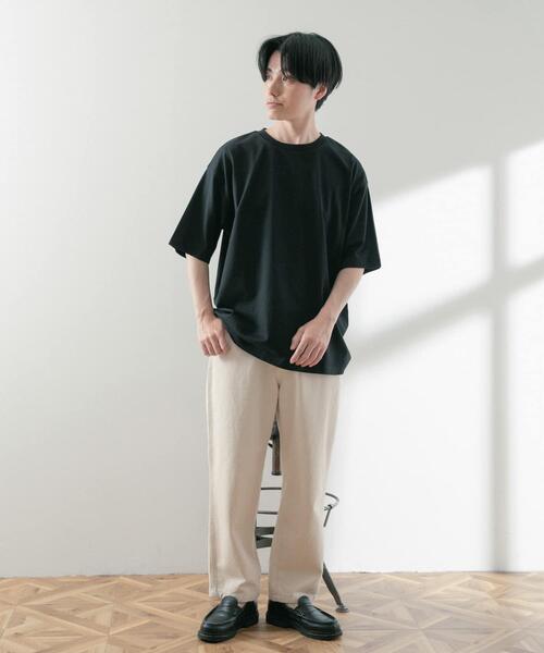 ITEMS URBANRESEARCH(アイテムズ アーバンリサーチ)の「USAコットン オーバーサイズTシャツ(Tシャツ/カットソー・メンズ・ブラック/グリーン/イエロー/オフホワイト/ブルー・LARGE/MEDIUM)」の19枚目の写真