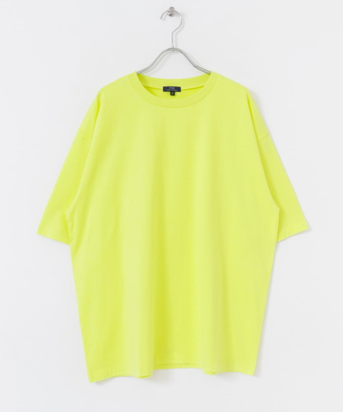 ITEMS URBANRESEARCH(アイテムズ アーバンリサーチ)の「USAコットン オーバーサイズTシャツ(Tシャツ/カットソー・メンズ・ブラック/グリーン/イエロー/オフホワイト/ブルー・LARGE/MEDIUM)」の12枚目の写真