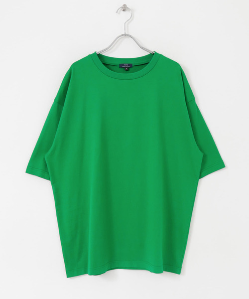 ITEMS URBANRESEARCH(アイテムズ アーバンリサーチ)の「USAコットン オーバーサイズTシャツ(Tシャツ/カットソー・メンズ・ブラック/グリーン/イエロー/オフホワイト/ブルー・LARGE/MEDIUM)」の9枚目の写真