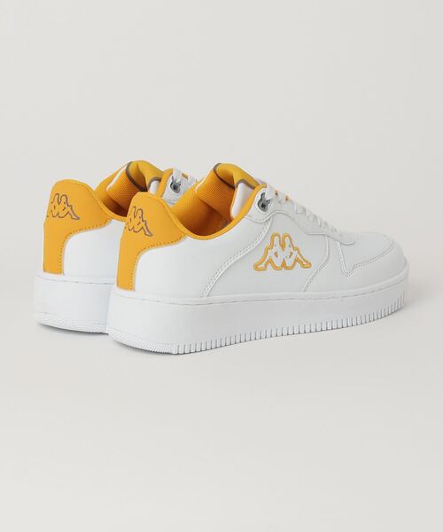 Kappa（カッパ）の「Kappa(カッパ)LOGO MASERTA/スニーカー/ロゴ/フラット/ローカット（スニーカー・メンズ・ブラック/ホワイト×イエロー/ホワイト×グリーン・23/24/25/26/27/28）」の6枚目の写真