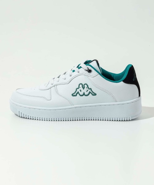 Kappa（カッパ）の「Kappa(カッパ)LOGO MASERTA/スニーカー/ロゴ/フラット/ローカット（スニーカー・メンズ・ブラック/ホワイト×イエロー/ホワイト×グリーン・23/24/25/26/27/28）」の13枚目の写真