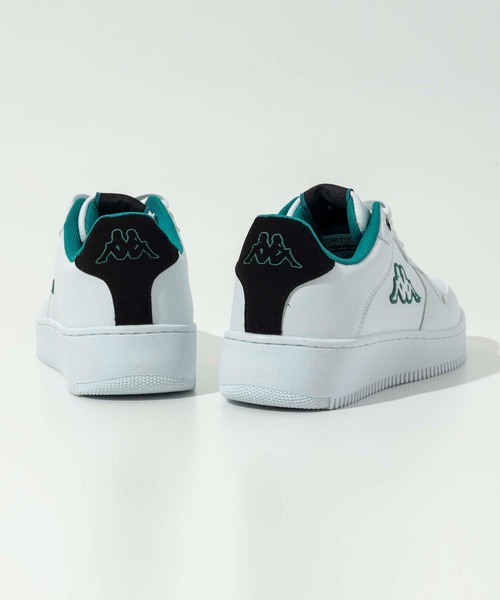 Kappa（カッパ）の「Kappa(カッパ)LOGO MASERTA/スニーカー/ロゴ/フラット/ローカット（スニーカー・メンズ・ブラック/ホワイト×イエロー/ホワイト×グリーン・23/24/25/26/27/28）」の7枚目の写真