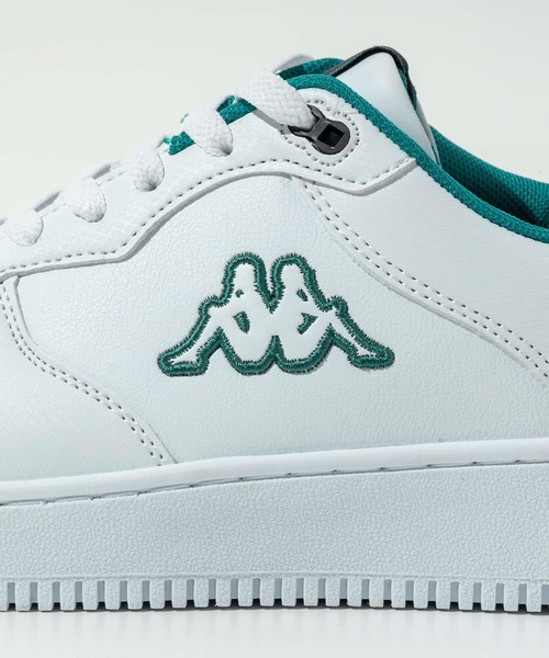 Kappa（カッパ）の「Kappa(カッパ)LOGO MASERTA/スニーカー/ロゴ/フラット/ローカット（スニーカー・メンズ・ブラック/ホワイト×イエロー/ホワイト×グリーン・23/24/25/26/27/28）」の10枚目の写真