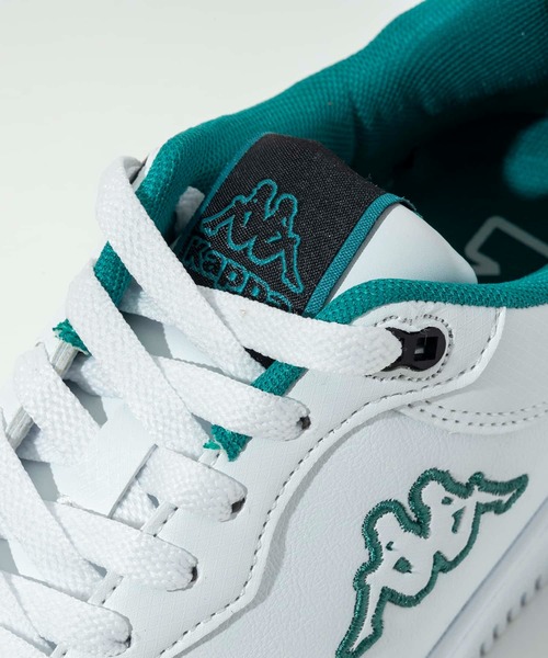 Kappa（カッパ）の「Kappa(カッパ)LOGO MASERTA/スニーカー/ロゴ/フラット/ローカット（スニーカー・メンズ・ブラック/ホワイト×イエロー/ホワイト×グリーン・23/24/25/26/27/28）」の11枚目の写真