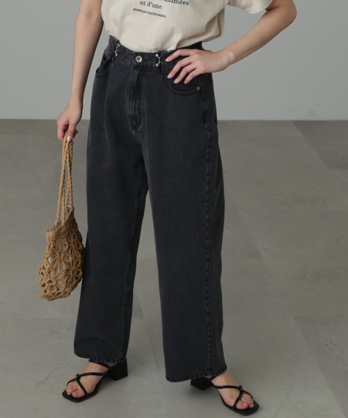 FREE'S MART（フリーズマート）の「◆2Wayホックルーズデニムパンツ（デニムパンツ・レディース・ケミカルウォッシュ/ブルー/ブラック系その他・SMALL/MEDIUM）」の14枚目の写真