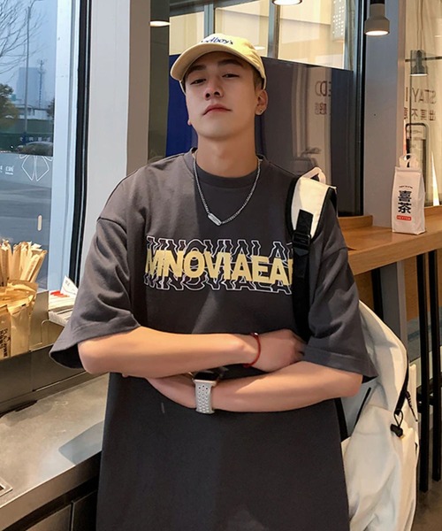 sevens（セブンズ）の「【sevens】MNOVIAEABロゴウェーブTシャツ（T