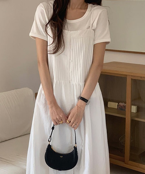FREE STYLISTS(フリー スタイリスト)の「YUGA_YGMC ティアード キャミソールワンピース(ワンピース・レディース・ブラック/ホワイト・S/L/XL/M)」の2枚目の写真