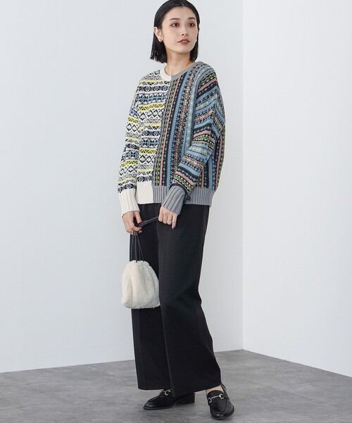 BEAMS HEART(ビームスハート)の「ジャージー ワイドパンツ(その他パンツ・レディース・ブルー系その他/ブラック/カーキ/チャコールグレー・SMALL/MEDIUM)」の10枚目の写真