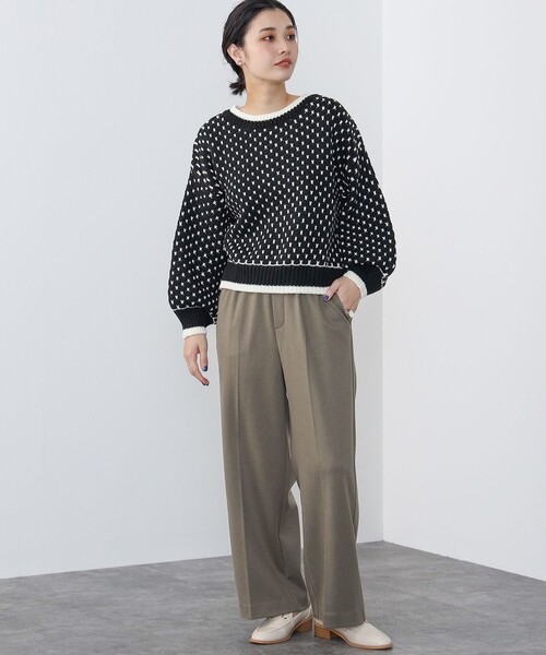 BEAMS HEART(ビームスハート)の「ジャージー ワイドパンツ(その他パンツ・レディース・ブルー系その他/ブラック/カーキ/チャコールグレー・SMALL/MEDIUM)」の13枚目の写真