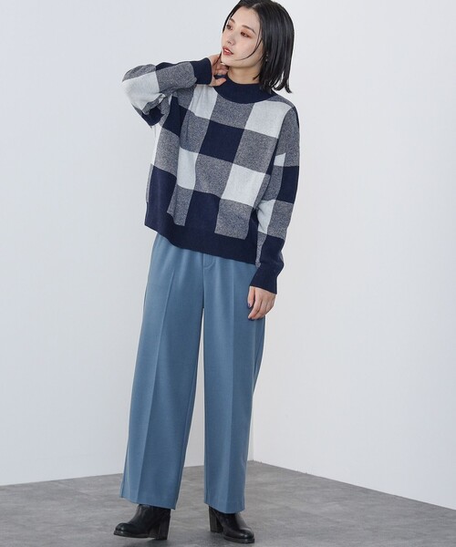 BEAMS HEART(ビームスハート)の「ジャージー ワイドパンツ(その他パンツ・レディース・ブルー系その他/ブラック/カーキ/チャコールグレー・SMALL/MEDIUM)」の20枚目の写真