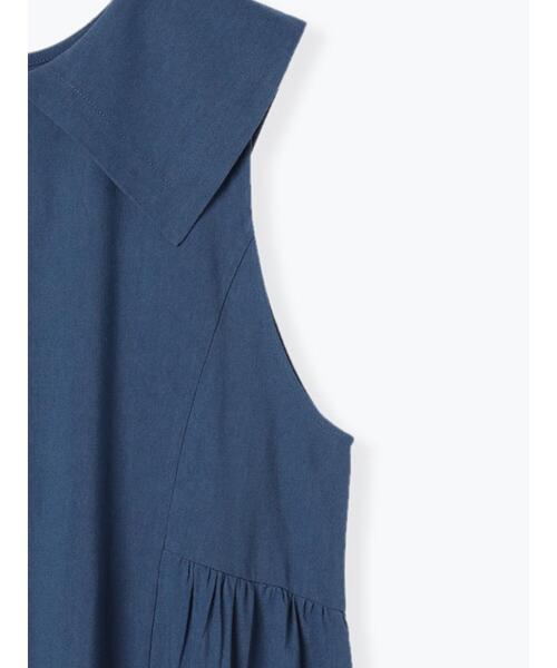 Samansa Mos2(サマンサ モスモス)の「◎ビッグ襟前後着ノースリワンピース(ワンピース・レディース・ブルー/ベージュ/ブラック・F)」の18枚目の写真