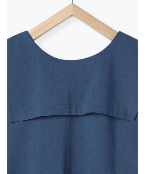 Samansa Mos2(サマンサ モスモス)の「◎ビッグ襟前後着ノースリワンピース(ワンピース・レディース・ブルー/ベージュ/ブラック・F)」の20枚目の写真