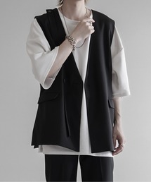 KUUUPY（クーピー）の「Gimmick Design Vest SET-UP / ギミックデザインベスト【セットアップ対応】（ベスト・メンズ）」
