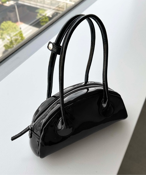 sedacle（セダクル）の「【SDG】enamel bag（ハンドバッグ・レディース・ブラック/ブラウン/オフホワイト・FREE）」の4枚目の写真