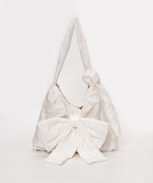 SVEC(シュベック)の「ビックリボン ショルダー ノットバッグ(ショルダーバッグ・レディース・ブラック/ホワイト/チェック・FREE)」の20枚目の写真