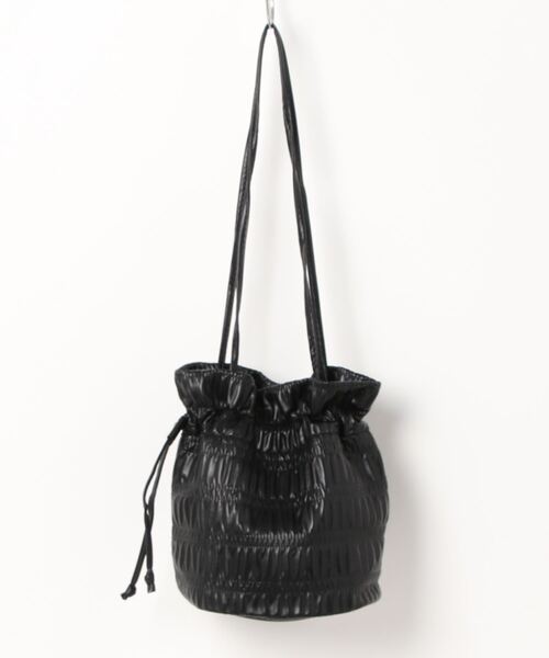 LOPASS（ロパス）の「巾着ショルダーバッグ（ショルダーバッグ・レディース・ピンク/シルバー/ベージュ/ブラック/アイボリー・FREE）」の9枚目の写真