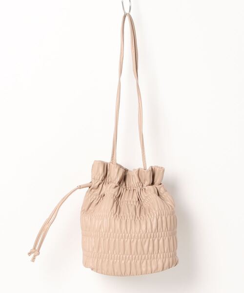 LOPASS（ロパス）の「巾着ショルダーバッグ（ショルダーバッグ・レディース・ピンク/シルバー/ベージュ/ブラック/アイボリー・FREE）」の6枚目の写真