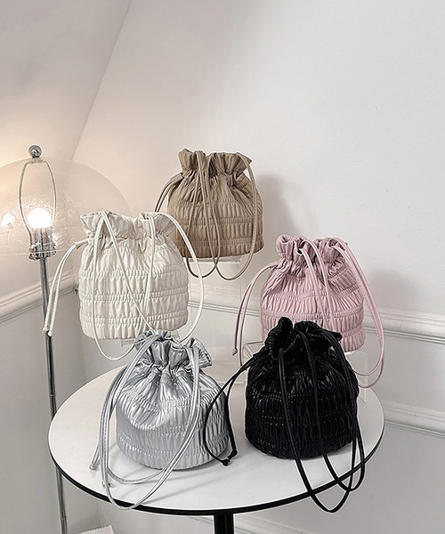 LOPASS（ロパス）の「巾着ショルダーバッグ（ショルダーバッグ・レディース・ピンク/シルバー/ベージュ/ブラック/アイボリー・FREE）」の21枚目の写真