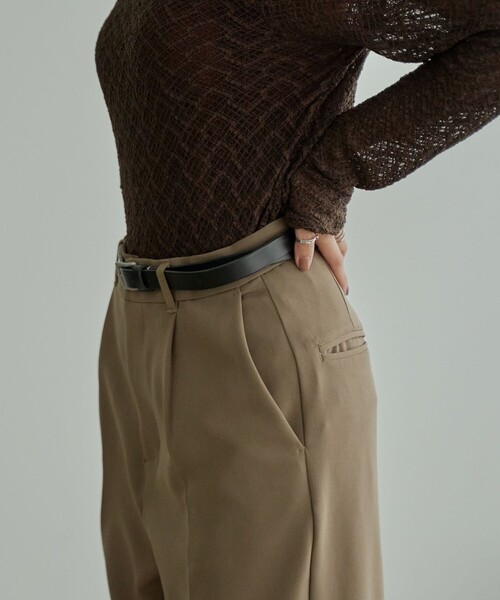 coen(コーエン)の「栃木レザーベルト20mm(ベルト・レディース・ブラック/ダークブラウン/ブラウン・FREE)」の4枚目の写真