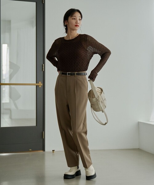 coen(コーエン)の「栃木レザーベルト20mm(ベルト・レディース・ブラック/ダークブラウン/ブラウン・FREE)」の6枚目の写真