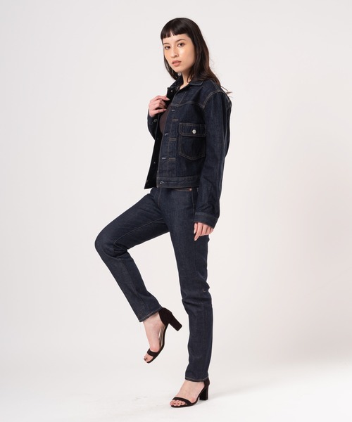 Levi's(リーバイス)の「Levi's/リーバイス ハイライズ スリムジーンズ ダークインディゴ RINSE MADE OF JAPAN(デニムパンツ・レディース・ダークインディゴブルー・24inch/28inch/25inch/26inch/23inch/27inch)」の15枚目の写真