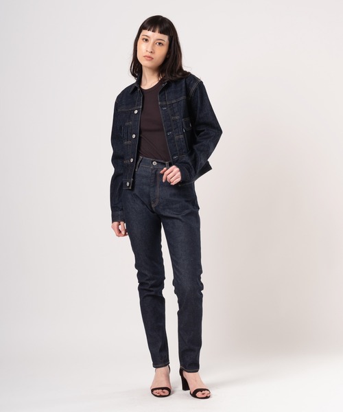 Levi's(リーバイス)の「Levi's/リーバイス ハイライズ スリムジーンズ ダークインディゴ RINSE MADE OF JAPAN(デニムパンツ・レディース・ダークインディゴブルー・24inch/28inch/25inch/26inch/23inch/27inch)」の16枚目の写真