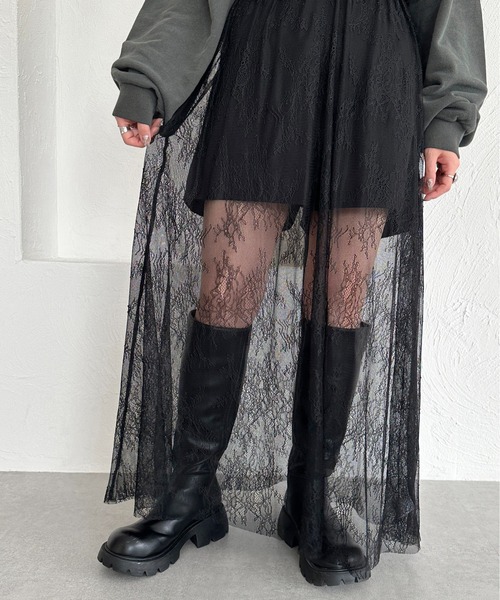 apres jour mignon（アプレジュールミニョン）の「アソートチュール/レースワンピース【ZOZOTOWN限定アイテム】（ワンピース・レディース・アイボリー/ブラック/チャコールグレー/グレー/ブラック系その他/ブラック系その他2・フリー/X-LARGE）」の11枚目の写真