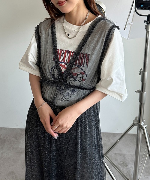 apres jour mignon（アプレジュールミニョン）の「アソートチュール/レースワンピース【ZOZOTOWN限定アイテム】（ワンピース・レディース・アイボリー/ブラック/チャコールグレー/グレー/ブラック系その他/ブラック系その他2・フリー/X-LARGE）」の14枚目の写真