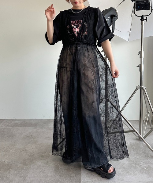 apres jour mignon（アプレジュールミニョン）の「アソートチュール/レースワンピース【ZOZOTOWN限定アイテム】（ワンピース・レディース・アイボリー/ブラック/チャコールグレー/グレー/ブラック系その他/ブラック系その他2・フリー/X-LARGE）」の19枚目の写真