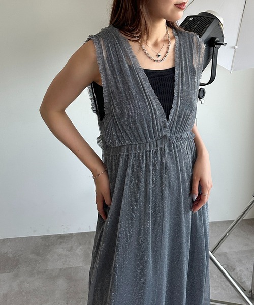 apres jour mignon（アプレジュールミニョン）の「アソートチュール/レースワンピース【ZOZOTOWN限定アイテム】（ワンピース・レディース・アイボリー/ブラック/チャコールグレー/グレー/ブラック系その他/ブラック系その他2・フリー/X-LARGE）」の21枚目の写真