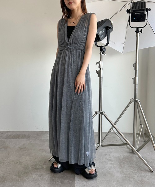 apres jour mignon（アプレジュールミニョン）の「アソートチュール/レースワンピース【ZOZOTOWN限定アイテム】（ワンピース・レディース・アイボリー/ブラック/チャコールグレー/グレー/ブラック系その他/ブラック系その他2・フリー/X-LARGE）」の22枚目の写真