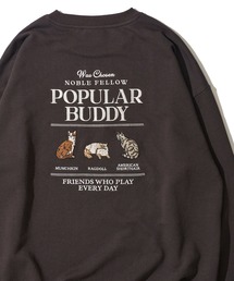 【POWER TO THE PEOPLE】アニマル刺繍スウェットプルオーバー