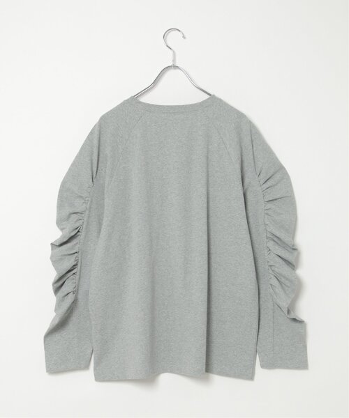 VENCEEXCHANGE（ヴァンスエクスチェンジ）の「天竺袖ギャザーラグランT（Tシャツ/カットソー・レディース・ブルー/グレー/ブラック/オフホワイト・FREE）」の20枚目の写真