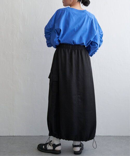 VENCEEXCHANGE（ヴァンスエクスチェンジ）の「天竺袖ギャザーラグランT（Tシャツ/カットソー・レディース・ブルー/グレー/ブラック/オフホワイト・FREE）」の11枚目の写真