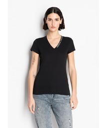 ARMANI EXCHANGE | 【A|X アルマーニ エクスチェンジ】ネックロゴ　半袖VネックTシャツ/SLIM(Tシャツ/カットソー)