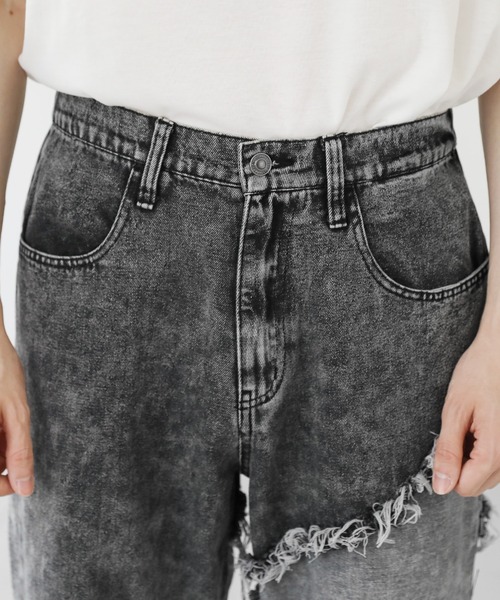 ASTRONOMY(アストロノミー)の「Buyer's Select/10ozデニム フリンジ切替パンツ(デニムパンツ・メンズ・ブラック系/ブラック系2/ネイビー系/ブラック系3/ネイビー系2・L/M)」の10枚目の写真