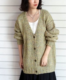 cepo | ミックスカラーニットＶネックカーディガン(カーディガン/ボレロ)