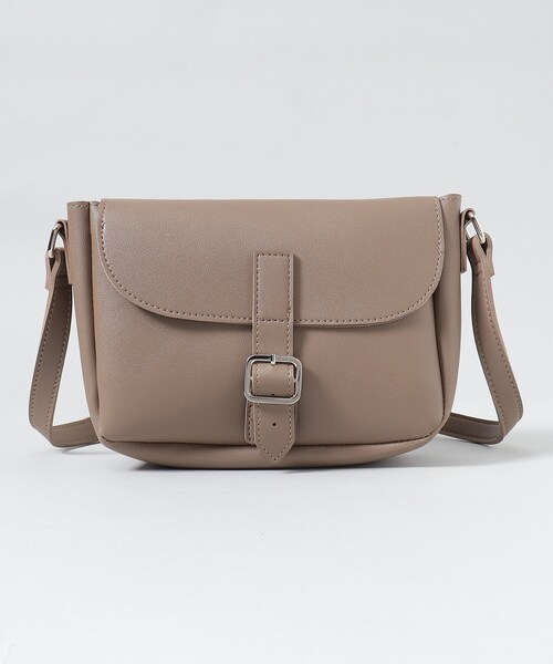 THE SHOP TK (ザ ショップ ティーケー )の「◆【ユニセックスでおすすめ!】フェイクレザーサッチェルバッグ/フラップショルダーバッグ(ショルダーバッグ・メンズ・ブラウン系その他/ブラック・00)」の3枚目の写真