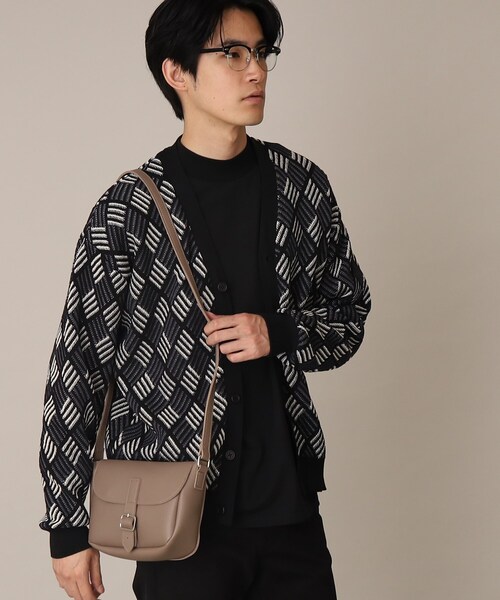 THE SHOP TK (ザ ショップ ティーケー )の「◆【ユニセックスでおすすめ!】フェイクレザーサッチェルバッグ/フラップショルダーバッグ(ショルダーバッグ・メンズ・ブラウン系その他/ブラック・00)」の11枚目の写真